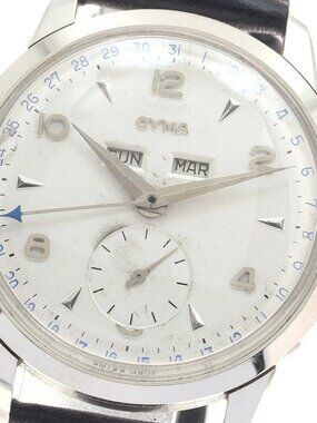 CYMA Triple calendar cal.455 white Dial Hand Winding Men's Watch_950167